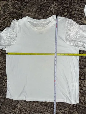 Johnny Was Jade Women’s Size S White Eyelet Puff Long Sleeve Nora Blouse Top thumbnail 10