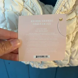 Ariana Grande Cream Quilted Hobo Bag thumbnail 2