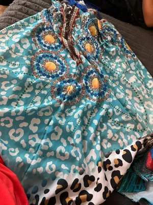 flowy top Blue thumbnail 7