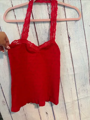 NWOT Intimately Free People Eyelet Seamless Halter Top thumbnail 5