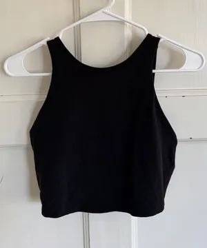 Athleta black strappy back sports bra size‎ medium thumbnail 1
