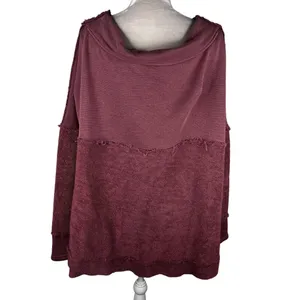 Free People Otto Slouchy Sweatshirt Tunic Oversized Jasper Rose M thumbnail 4