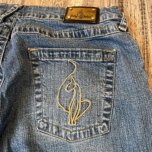 Baby Phat Jeans Bell Bottoms Size 14 Juniors Mid-Rise Vintage Blue Jeans #91 thumbnail 6