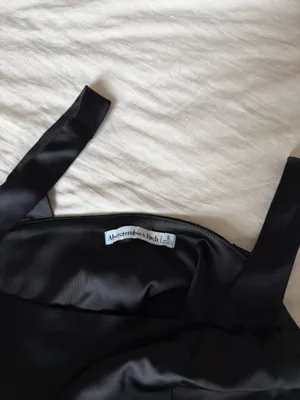Abercrombie Black Satin Tank Top thumbnail 4