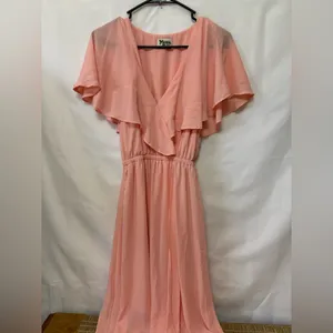 Show Me‎ Your MuMu Audrey Maxi Dress Size Small Womens Frosty Pink thumbnail 3