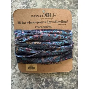 NWT Natural Life Velvet Boho Bandeau Top Headband Accessory thumbnail 2