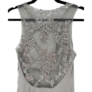 NWT Dancing Queen Sleeveless Sequin‎ Embellished Formal Long Dress Gown Size XS thumbnail 8