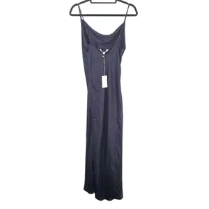ANTHROPOLOGIE Hutch Cowlneck‎ Maxi Dress Navy NWT Medium thumbnail 2