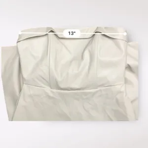 Miou Muse Cream Faux‎ Leather Bow in back Strapless Short Dress NWT Size S thumbnail 4