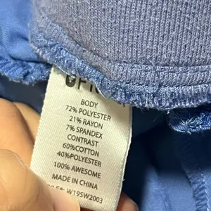 Figs Periwinkle Straight Leg Pants with Ankle Snaps- Small thumbnail 6