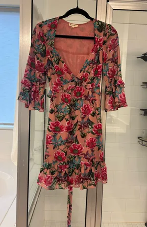 For Love & Lemons Mini Dress Floral thumbnail 1