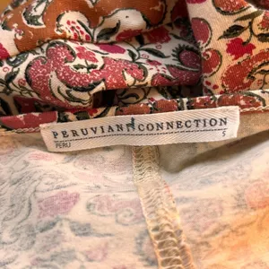 Peruvian Connection Midi Orange‎ Dress thumbnail 6