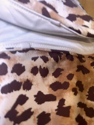 Aerie One Piece Full Coverage Swimsuit Animal Print Medium BNWTS $59.96 thumbnail 9