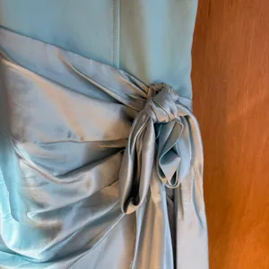 Cinq Sept Windsor Dress Aqua Blue Sleeveless‎ Tie Waist Cocktail Size 4 thumbnail 2