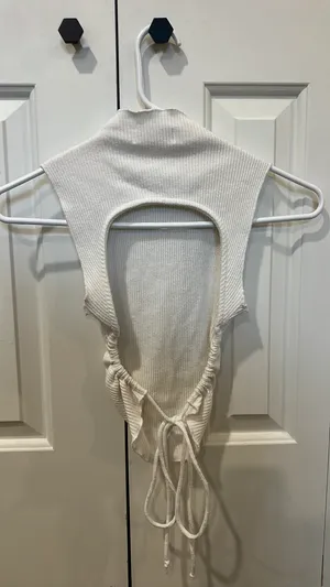 Grey Bandit White Tank Open Back thumbnail 5