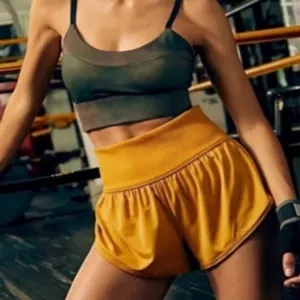 Free people movement Gametime in Shorts Mustard yellow thumbnail 1
