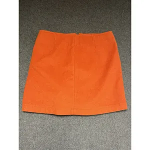 Vintage Y2K Women's Gap Wool Orange Mini Skirt, Size 6 Mad Men Retro‎ thumbnail 3