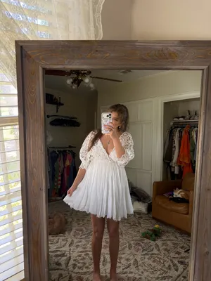 Free people Bella Note Eyelet Mini Dress thumbnail 2