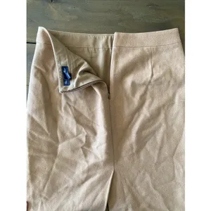 J‎ Crew The Pencil Skirt Brown Wool Blend Skirt Size 4 Lined Back Vent Career thumbnail 6
