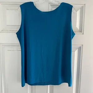 C&C Studio Women’s Stretch Knit Sleeveless Top Size Large Blue thumbnail 4