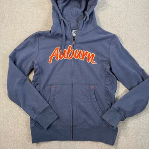 Auburn Tigers Campus Drive Women's Small Full Zip Hoodie Sweatshirt Side Ruched thumbnail 1