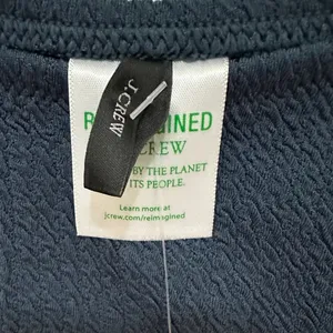 139 J.Crew | NWT Women’s Bikini Bottom Textured Dark Navy (size S) thumbnail 3