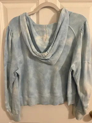 Love Shack Fancy Kirby Blue TieDye Hoodie thumbnail 4