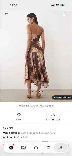 Miss Selfridge Dress Floral ASOS thumbnail 3