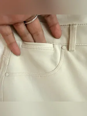 NWT Chico’s Womens Pants Ivory Cream 5 Pocket Slim Ankle Size .5 US 6 thumbnail 6