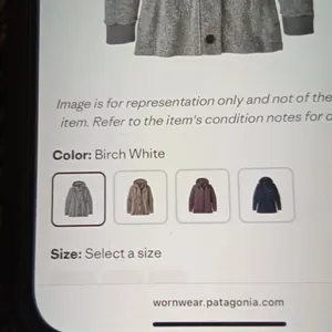 Patagonia Womens Better Sweater Coat Birch White Outdoor Winter Suze Xs thumbnail 8