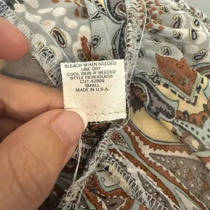VTG Fire Los Angeles Dress Sz SMALL‎ Boho Peasant Fairy Sheer Festival Y2K Flowy thumbnail 13