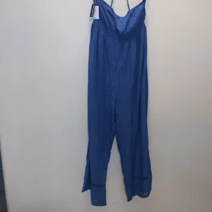 NWT O’Neill Malia XL blue strappy lightweight jumpsuit thumbnail 8