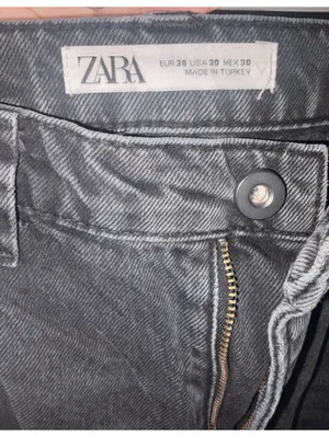Size 30 US Men’s Zara Carpenter Utility Jeans Gray Black Paint Splatter thumbnail 2