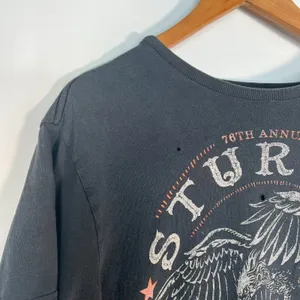 78th Sturgis Motorcycle Rally Distressed Black Graphic Tee T-shirt Womens M thumbnail 5