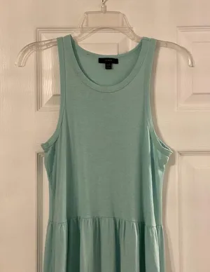J.Crew Maxi Dress size XXS long 50” bust 30” 100% cotton thumbnail 2