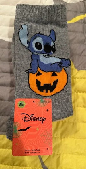 NWT Disney Halloween Lilo and Stitch 626 Socks 3-pack thumbnail 1