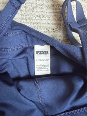 PINK Victoria's Secret Navy Mini Slip Dress thumbnail 3