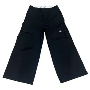 Dickies Cargo Pants Womens Size 8 Black Wide-Leg High Rise Utility thumbnail 1