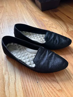 Birdies Women’s Black Haircalf Slip-On Flats Loafers Size 10 thumbnail 5