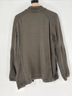 Smartwool green ribbed zip jacket xl thumbnail 8