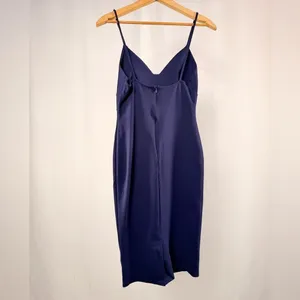 NWT Lulus Don't Tell 'Em Bodycon Midi Dress in Navy‎ Blue Size Small thumbnail 6