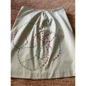 Harold’s Beige Pencil Skirt with Multicolor Embroidery - Size 2 thumbnail 8