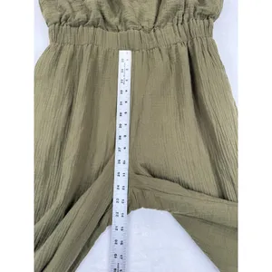 Petal + Pup‎ Womens Olive Green Gauze Wide Leg Sleeveless Jumpsuit Size L thumbnail 6