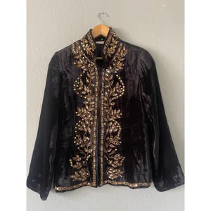 Soft Surroundings Velvet Embroidered Jacket thumbnail 4