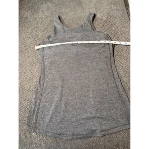 All in Motion Grey Racerback‎ Athleisure Tank Top Built in Bra Active Small thumbnail 4
