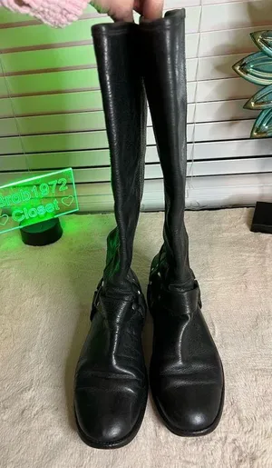 Frye Women's Phillip Harness Tall Riding Boots Black Size 8 B thumbnail 9