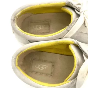 Ugg Australia Karine Sneaker Suede Lace Up Shoe off White Lily size 8 thumbnail 11