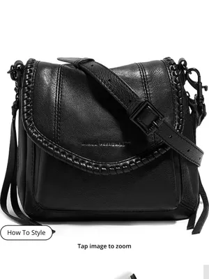 Aimee Kestenberg Mini All For Love Black Leather Crossbody Bag thumbnail 3