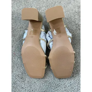 New Rachel Roy Cologne Heeled Sandal Size 8.5 Gold thumbnail 6