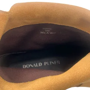 Donald Pliner Saraya Suede Boots Motorcycle Tan Sz 10 preppy Outdoor Combat thumbnail 5
